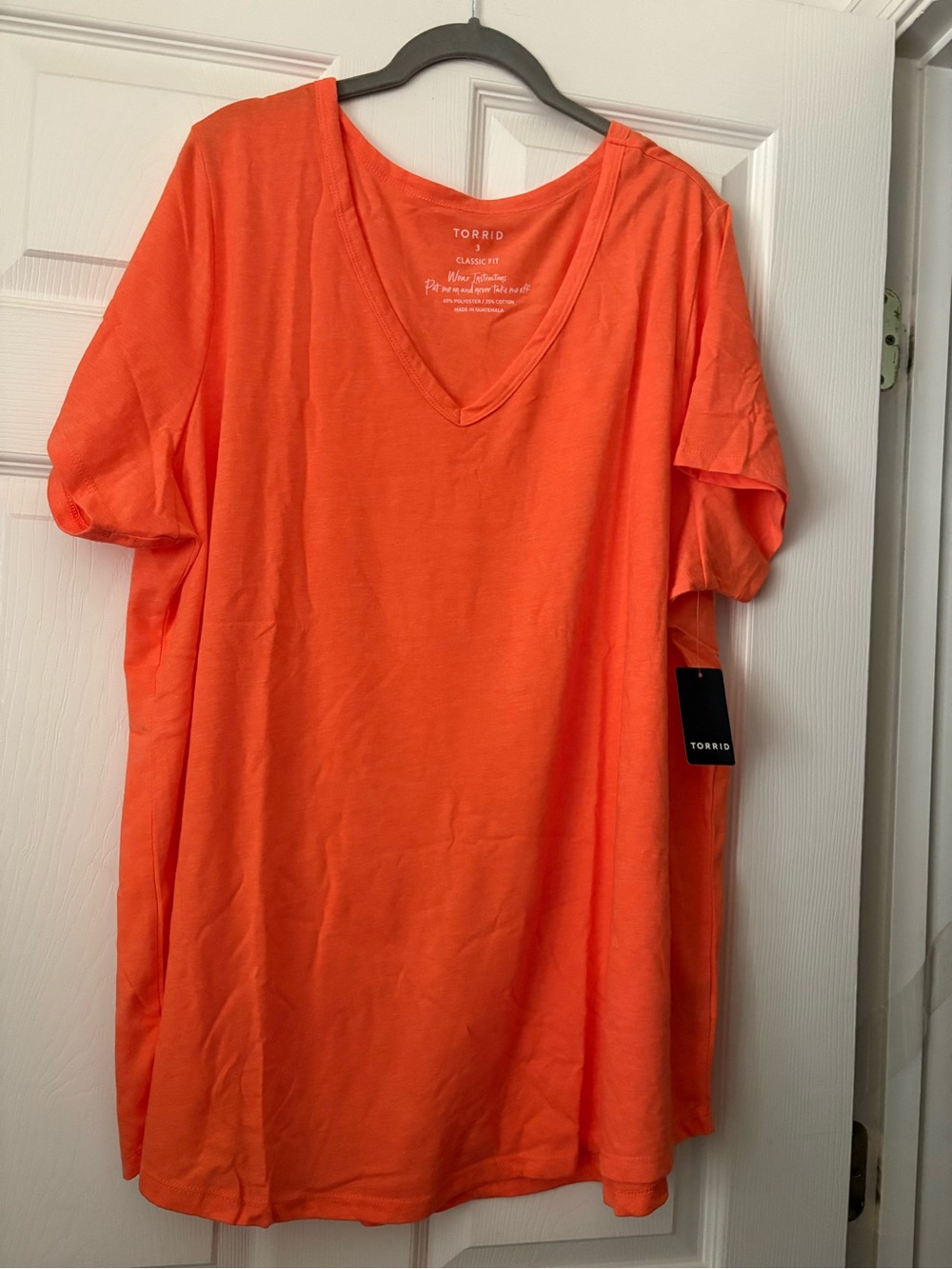 Torrid ORANGE GIRLFRIEND TEE - “Nasturtium” SIZE 3X NWT